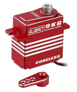 Servo de Metal GLOBACT 9kg para TRX4M con Brazo de Servo