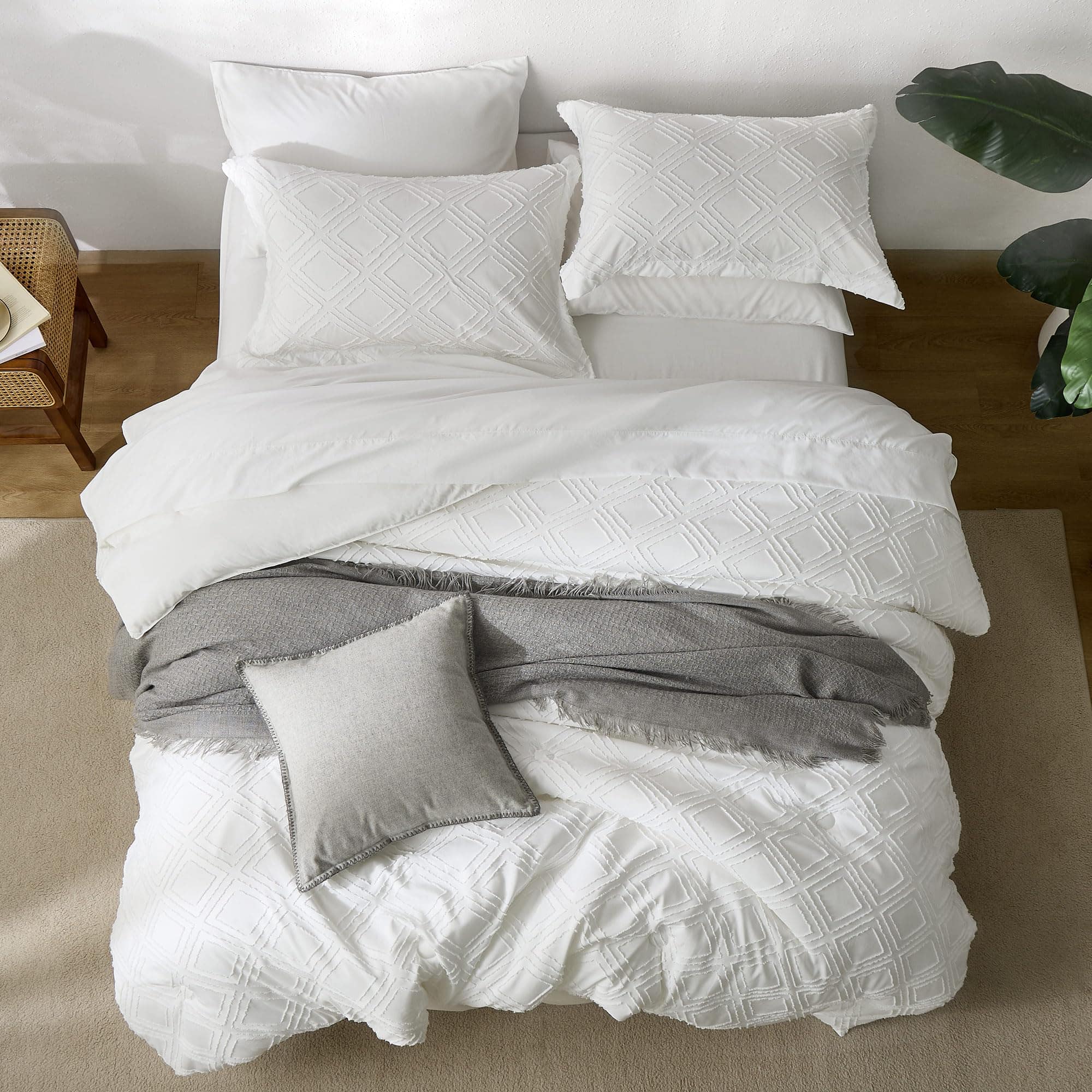 Juego de Edredón tamaño Queen de 7 Piezas JELLYMONI - - Imagen 3