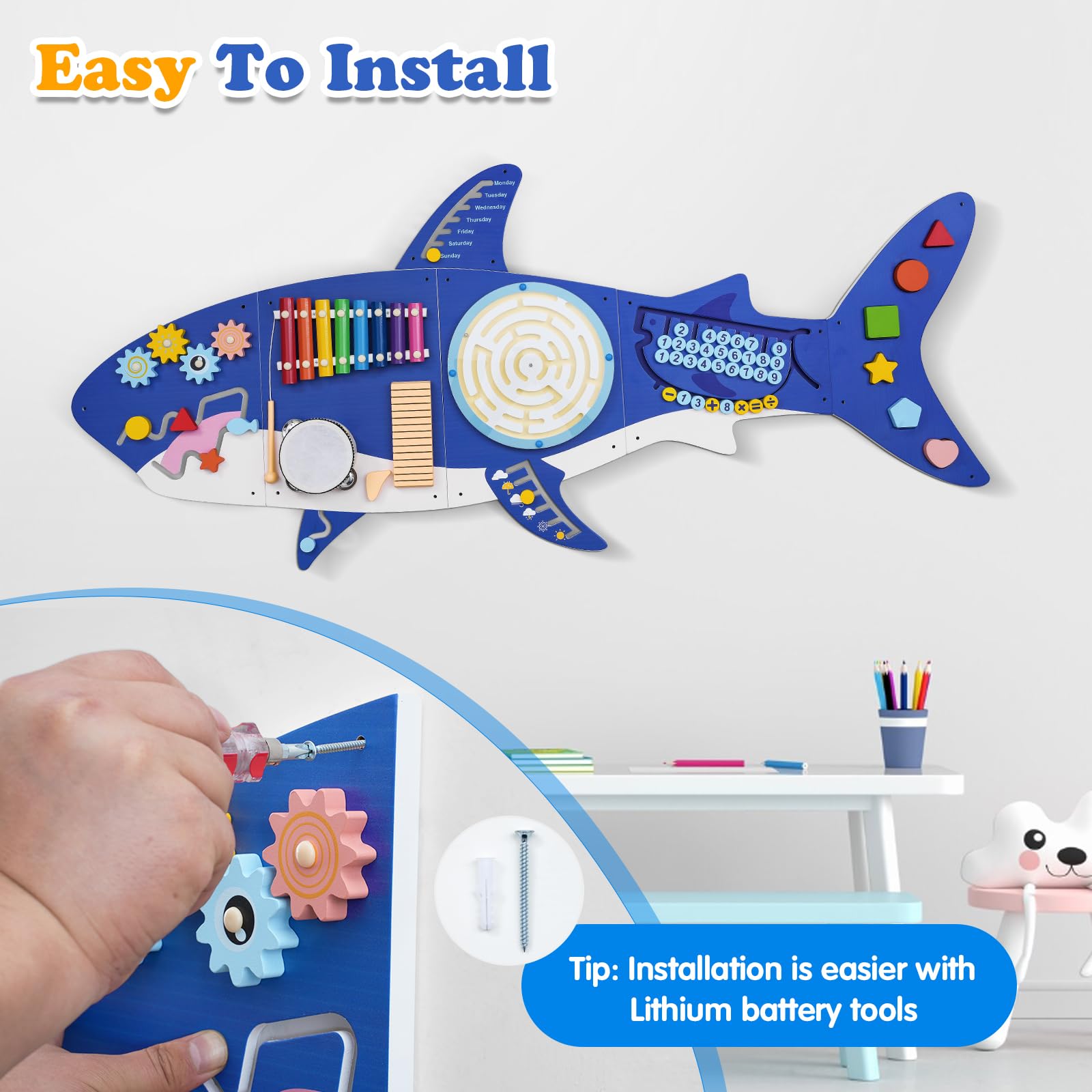 Tablero de Actividades Weihnacht Activity Wall Busy Board - Imagen 6