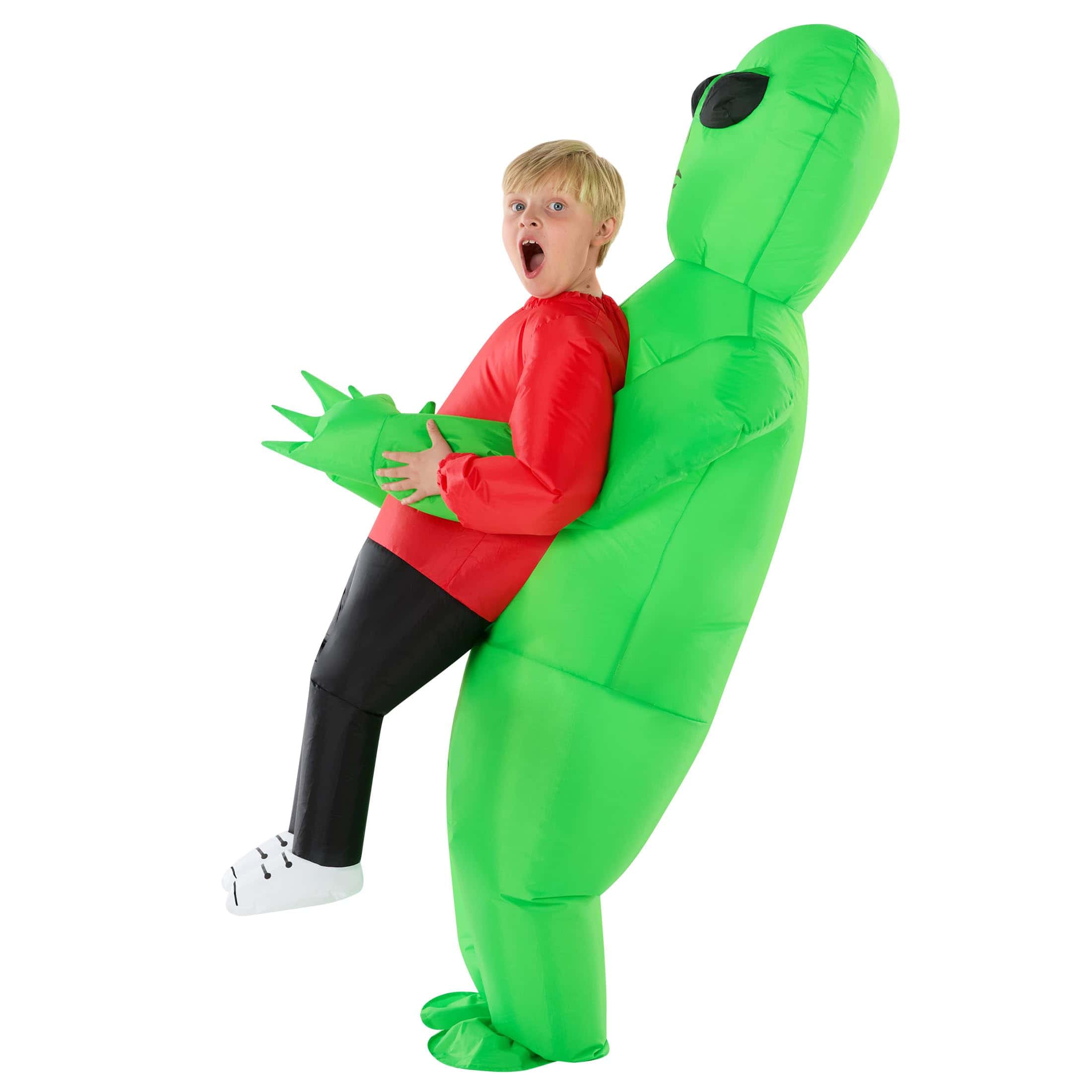 Disfraz de Alien Rojo para Niños, Disfraz Inflable de Alien - Imagen 6