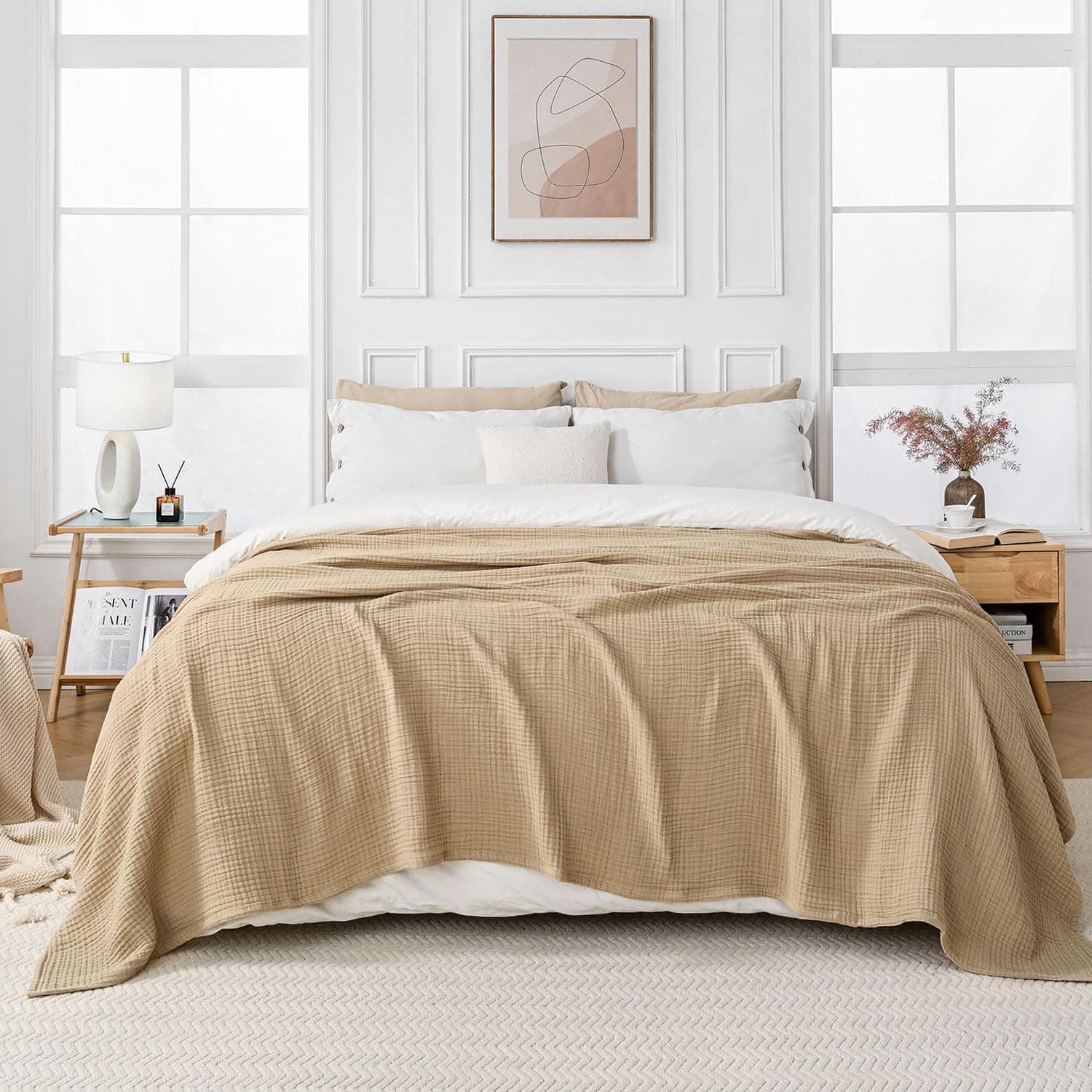 Manta de Muselina Esterra Tamaño Twin Acogedora Cálida - Imagen 7