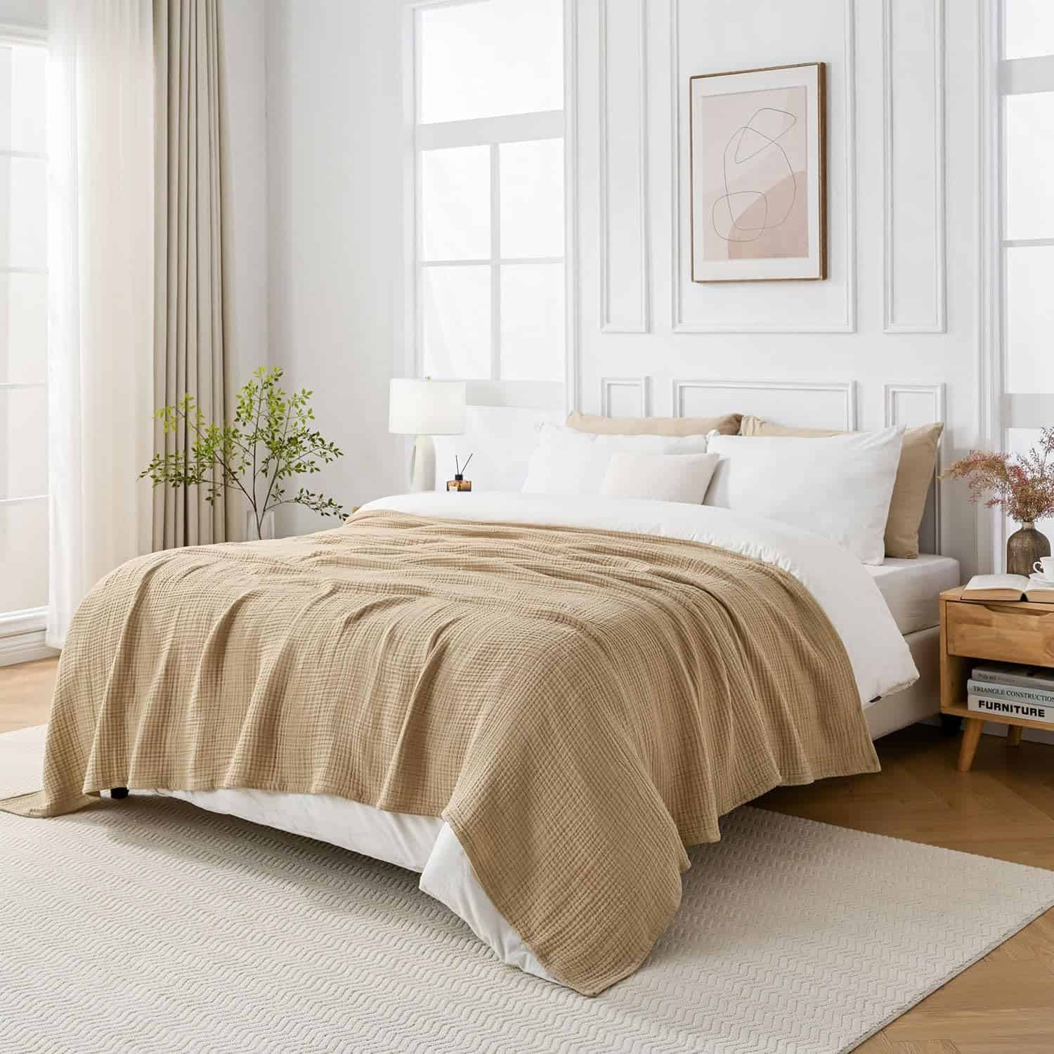 Manta de Muselina Esterra Tamaño Twin Acogedora Cálida - Imagen 6