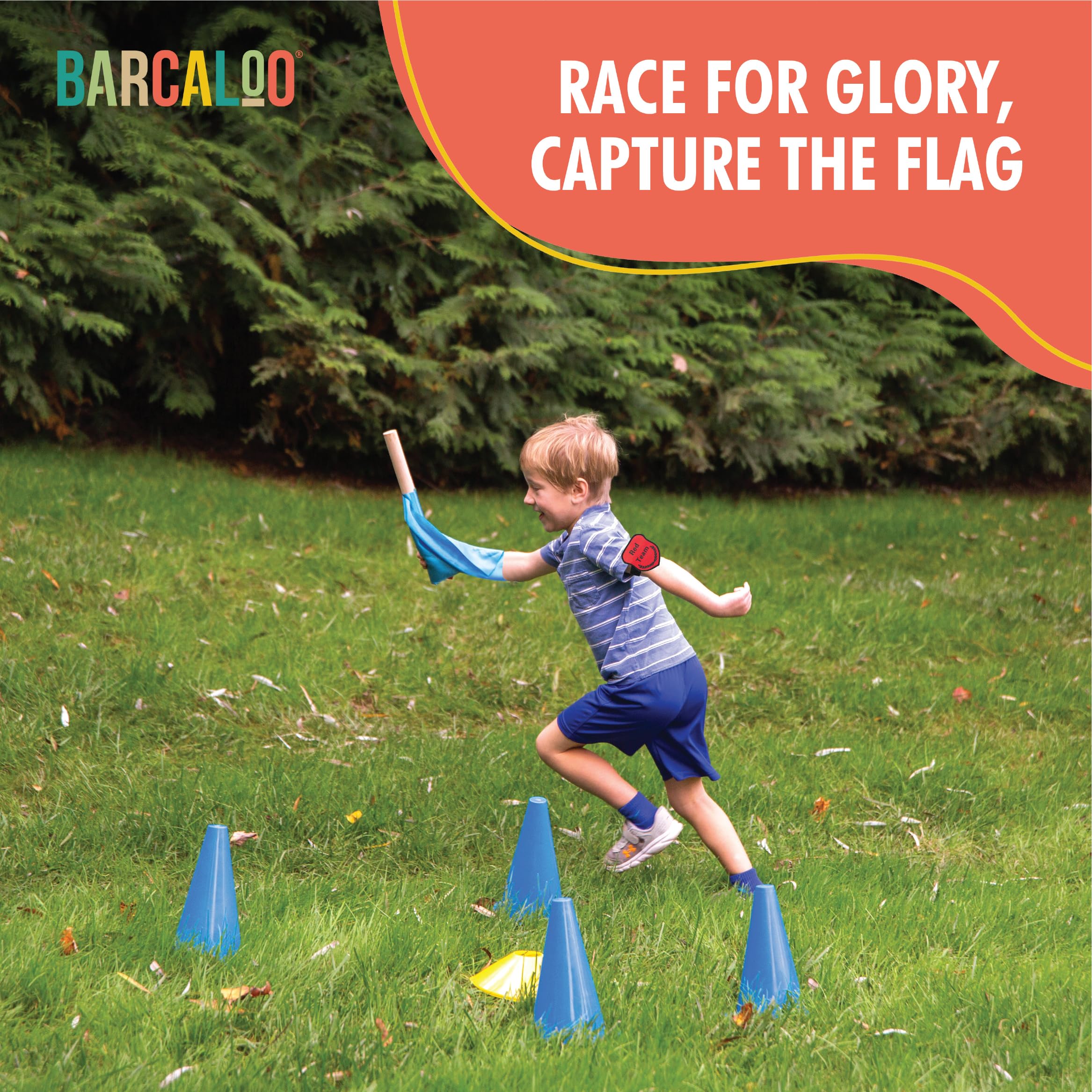 Juego de Captura la Bandera Barcaloo, Set Tradicional de 12 - Imagen 8