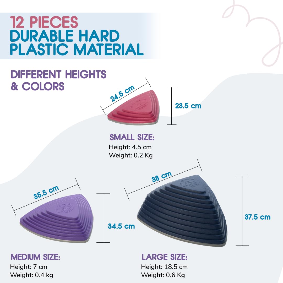 Set de 12 Piedras de Equilibrio para Niños Motherly Haven, - Imagen 7