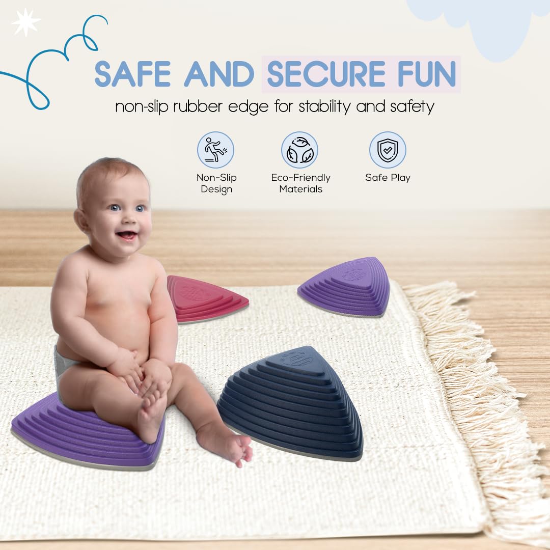 Set de 12 Piedras de Equilibrio para Niños Motherly Haven, - Imagen 4