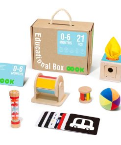 Juguetes Montessori para Bebés de 0-6 Meses, Kit Educativo