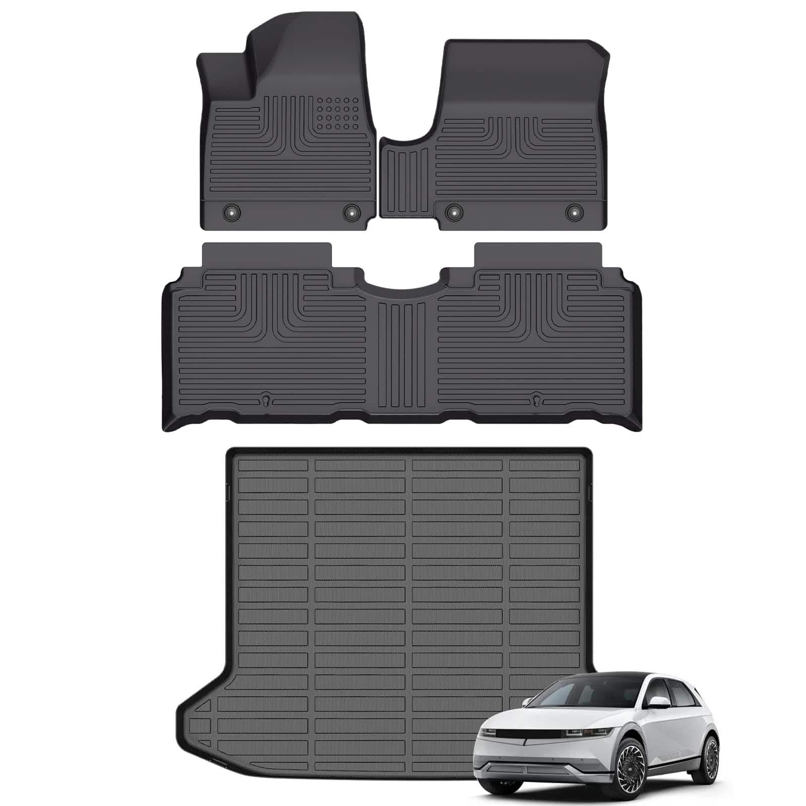 Tapetes para piso y forro de carga AZYT para Hyundai Ioniq