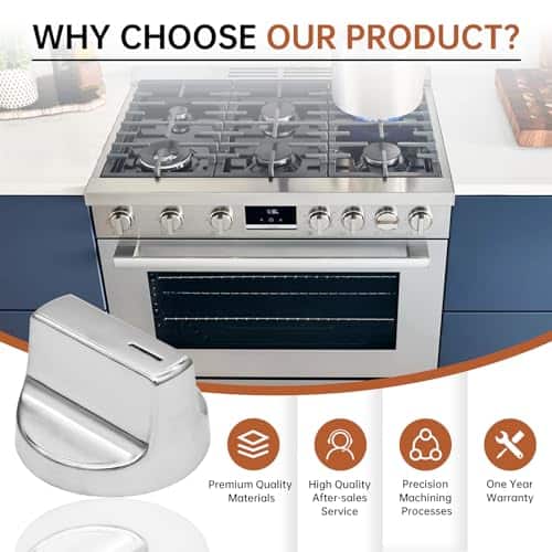 Perilla de Control de Estufa de Gas W11366438 W11084623 - Imagen 7