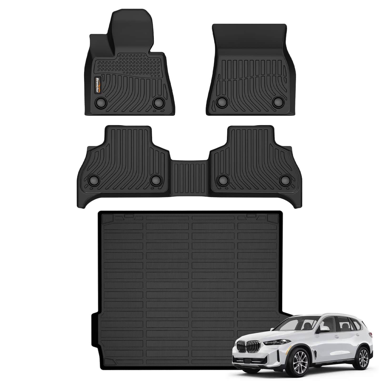 Tapetes de piso y protector de carga para BMW X5 2019-2024,