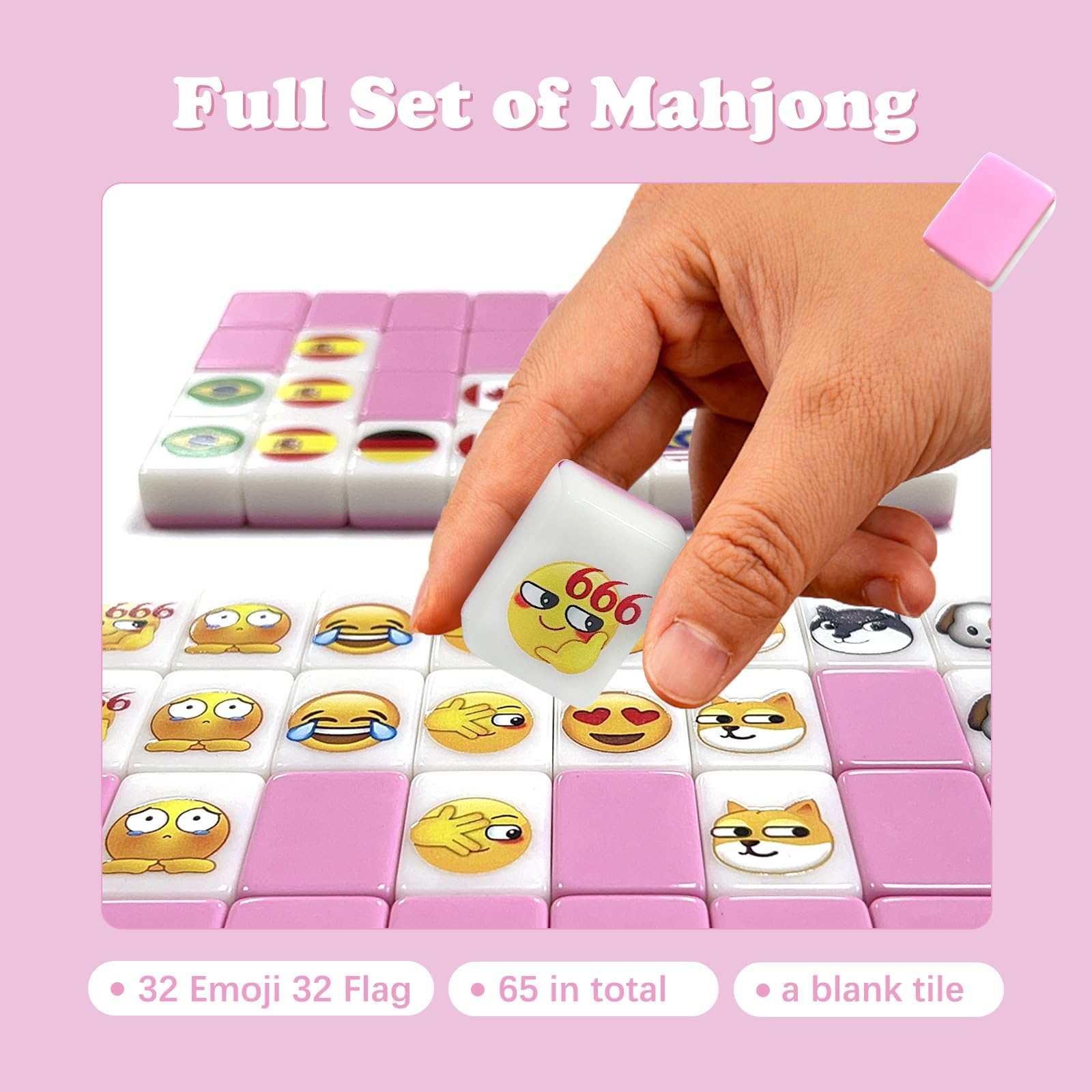 Juego de Bloques Seaside Escape Mahjong con 65 Fichas de - Imagen 5