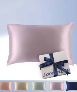 Funda de Almohada de Seda de Lujo LoomnLay -Púrpura Melancól