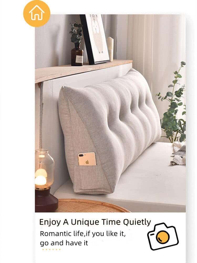 Almohada de cabecera Gujuja Soft Triangular Fill Long - Imagen 7