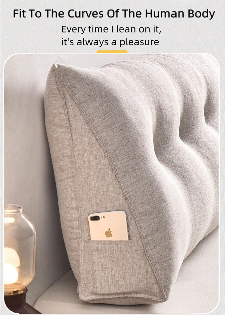 Almohada de cabecera Gujuja Soft Triangular Fill Long - Imagen 3