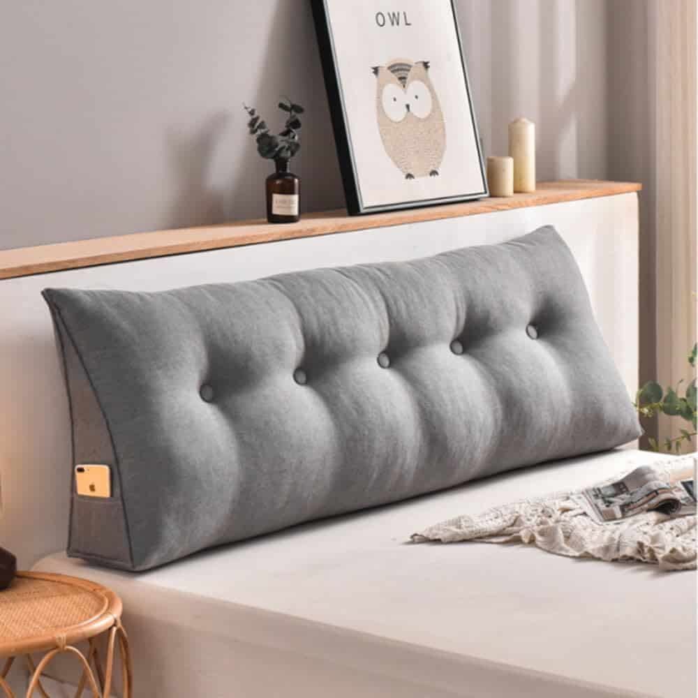 Almohada de cabecera Gujuja Soft Triangular Fill Long