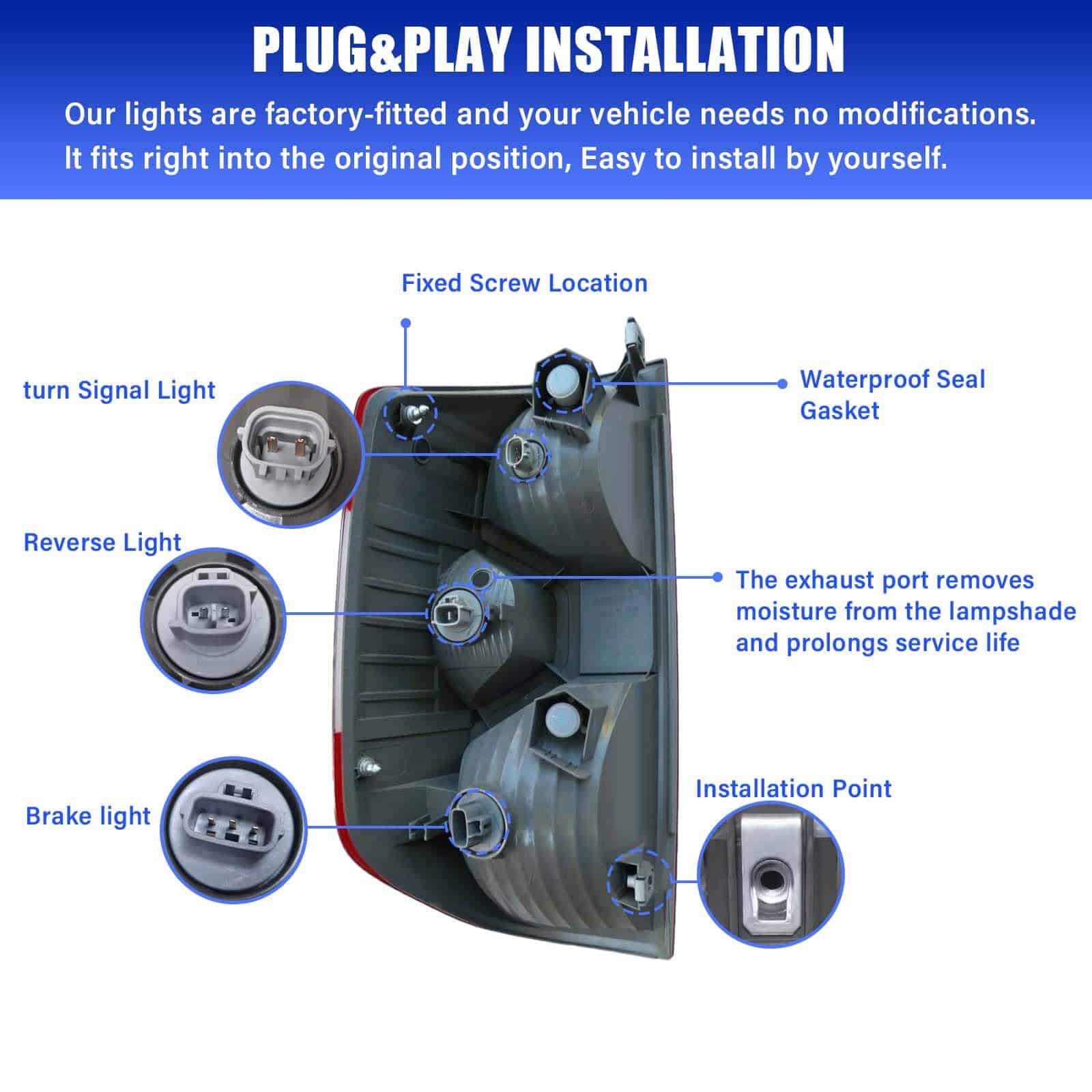 Ensamblaje de Luz Trasera Compatible con Toyota Tundra - Imagen 5
