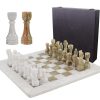 Juego de ajedrez de mármol Marble Range 15" pulgadas blanco