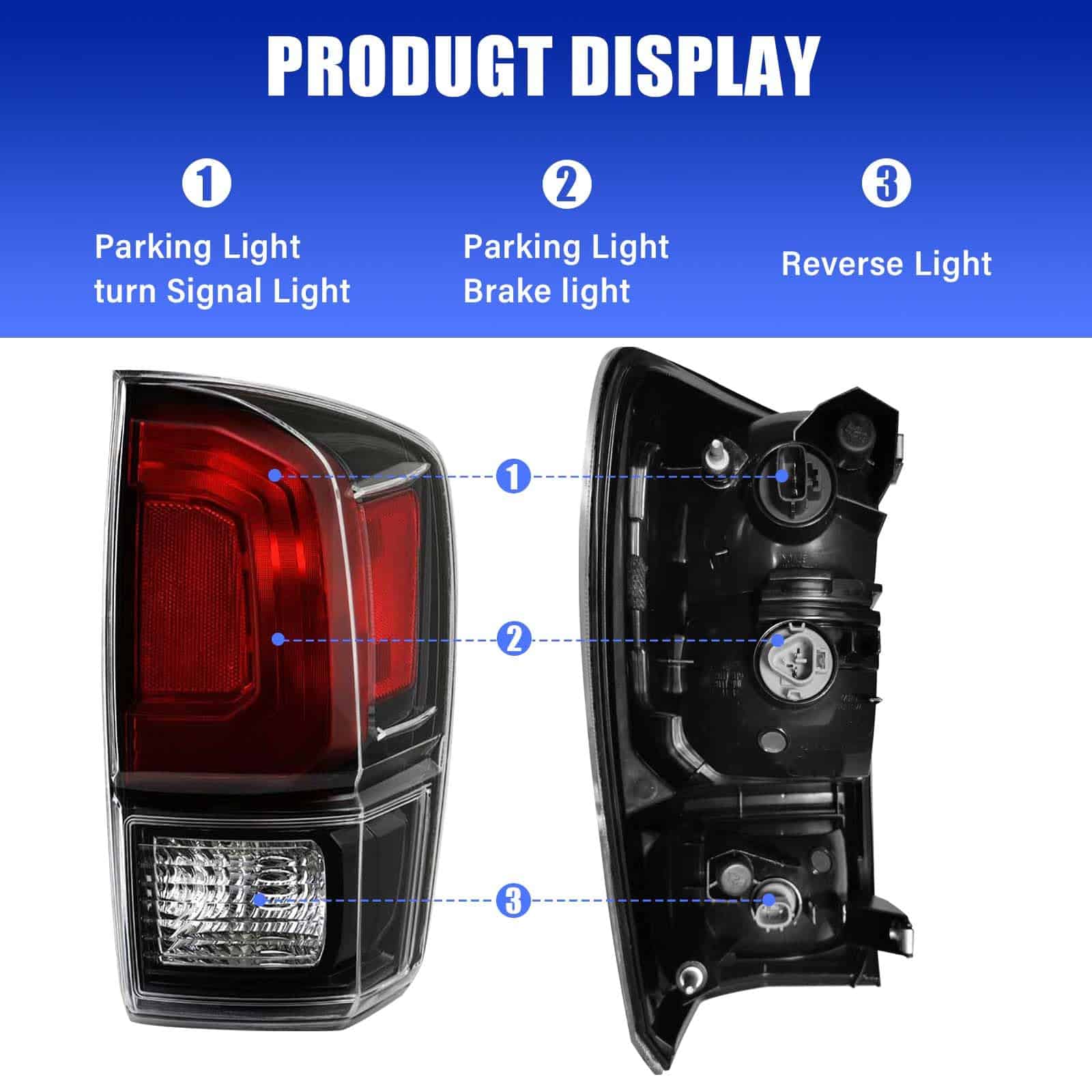 Ensamblaje de Luz Trasera Compatible para -Rojo - Imagen 4