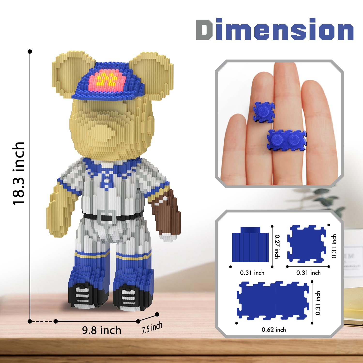 Bloques de Construcción MEIGESI Bear (4500PCS) | Modelo de - Imagen 3