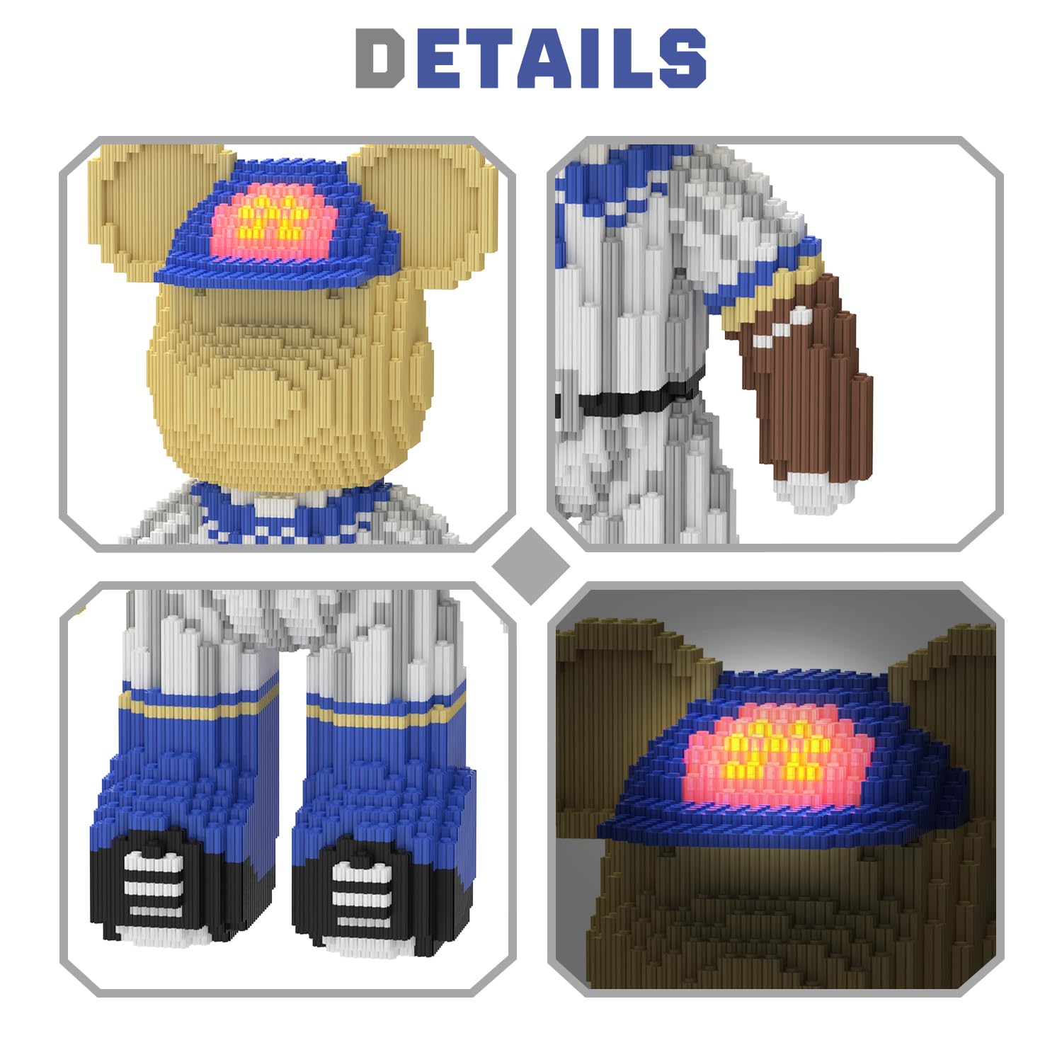 Bloques de Construcción MEIGESI Bear (4500PCS) | Modelo de - Imagen 4