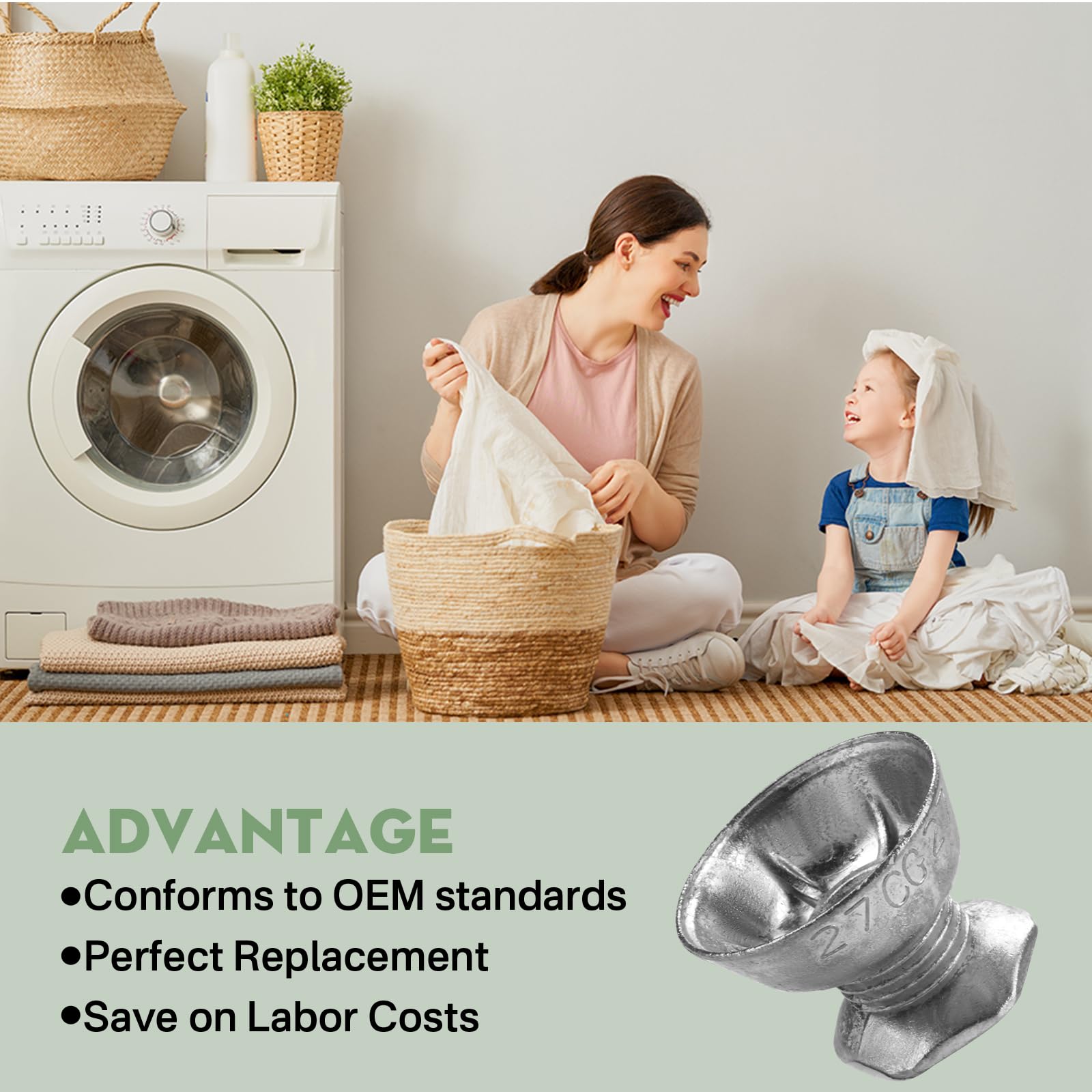 #27 Polea del motor de secadora de reemplazo para Whirlpool - Imagen 6