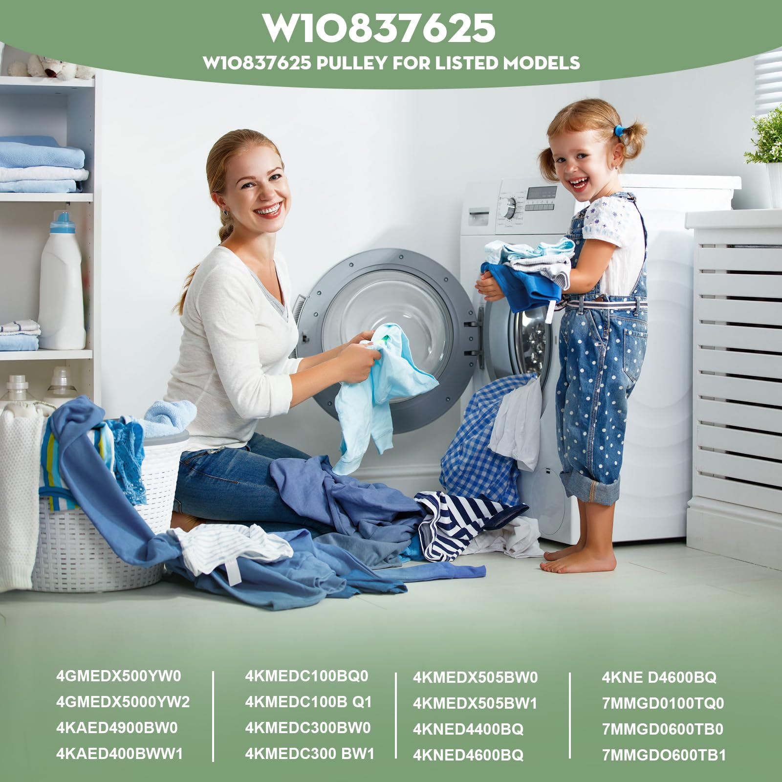 #27 Polea del motor de secadora de reemplazo para Whirlpool - Imagen 4