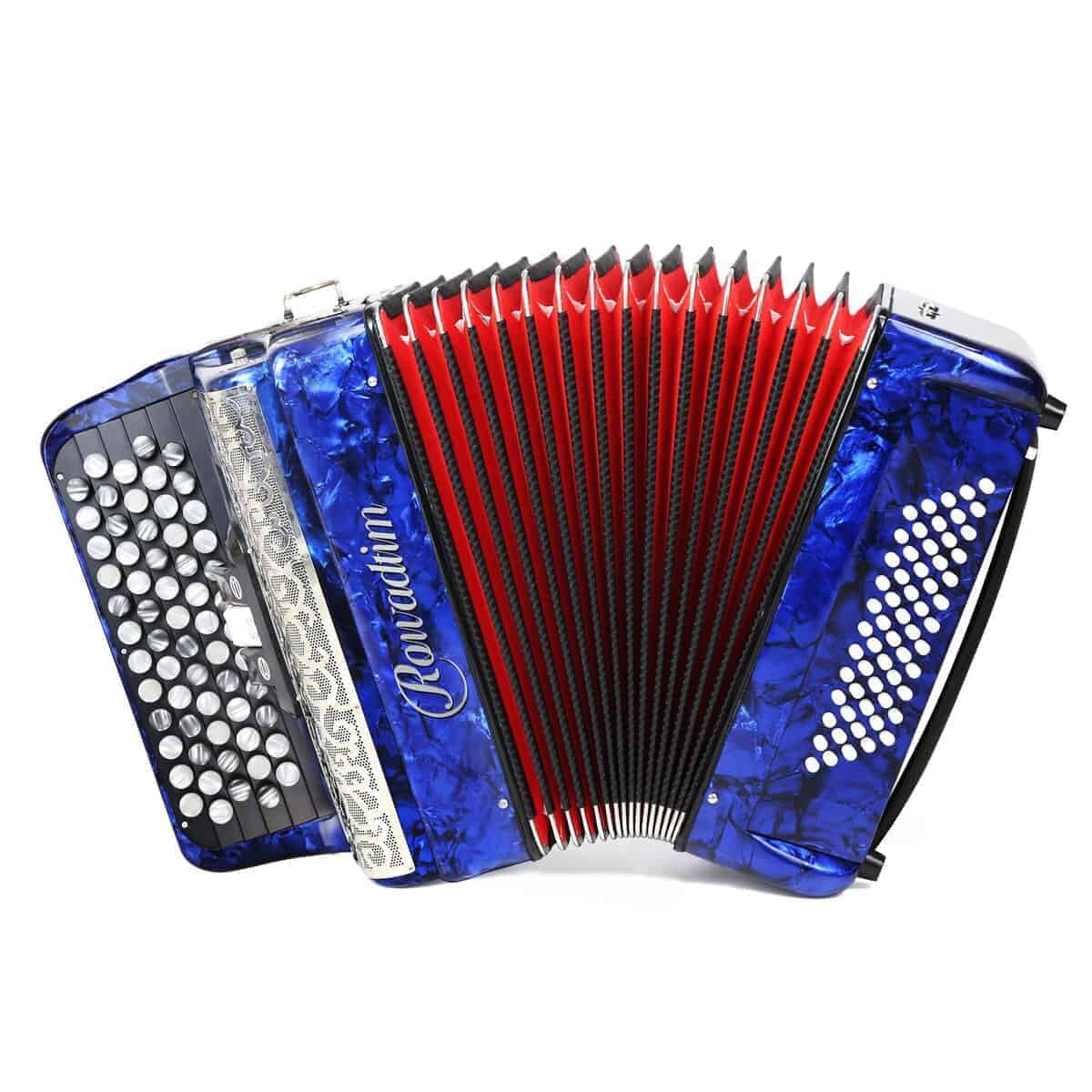 Acordeón - Modelo profesional de piano de 62 teclas y 60