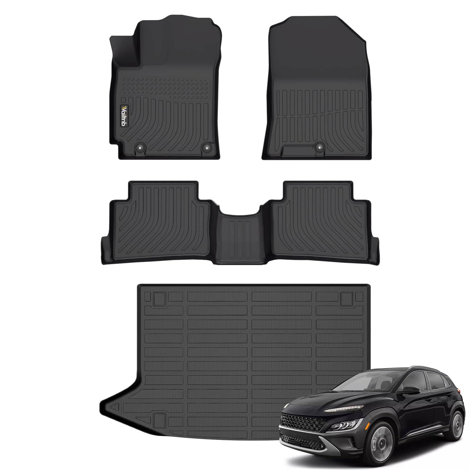 Set de Tapetes y Forros de Maletero Wailtnb para Hyundai