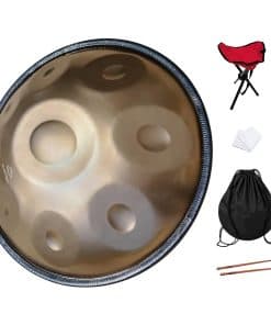 GLADFRESIT Handpan, 18 pulgadas, 9 notas, -Mini Oro