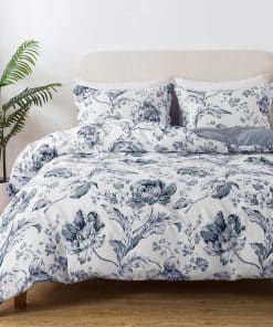 Juego de Cubierta de Edredón Floral BedTreat Tamaño King, 3