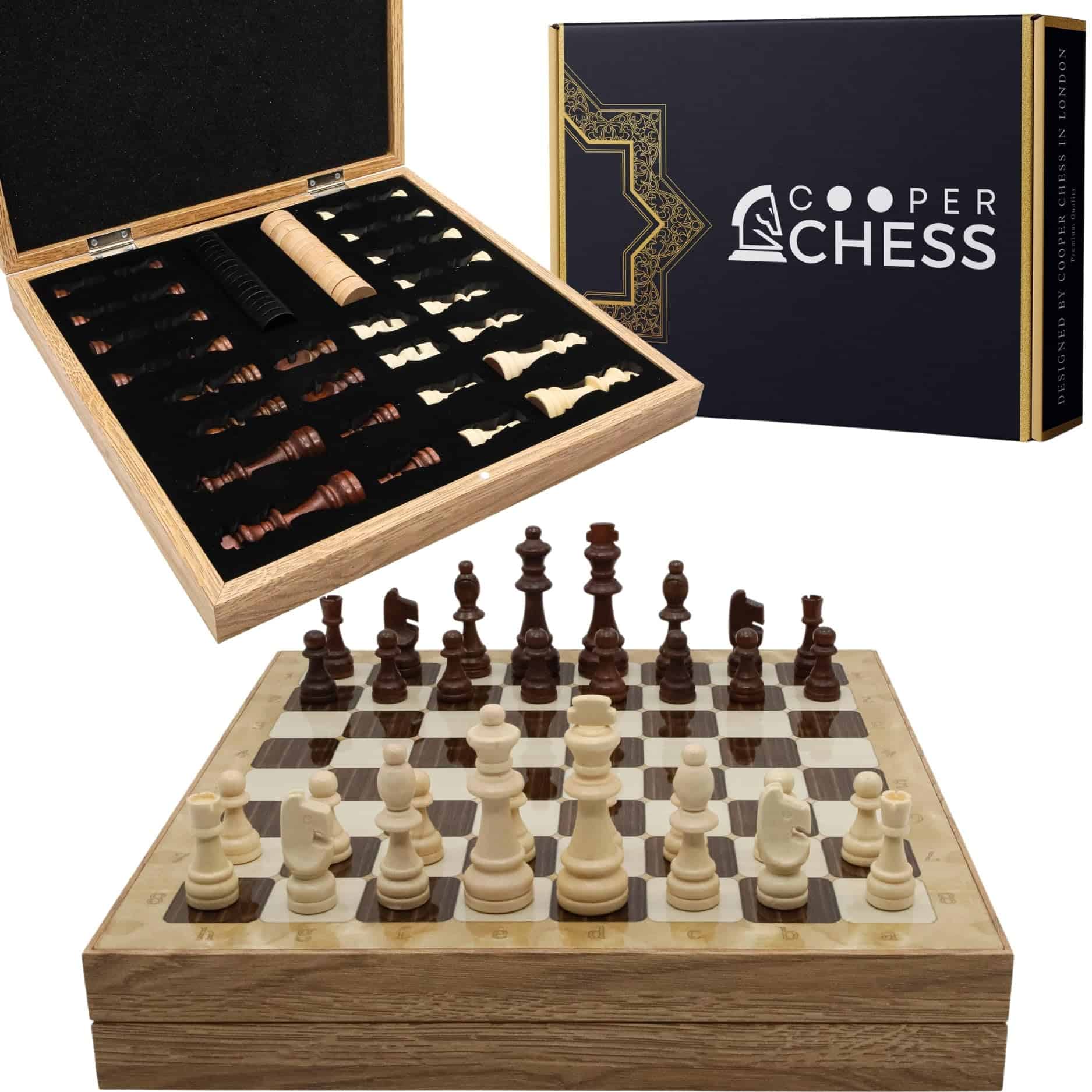 Juego de Ajedrez con Almacenamiento | 14 PULGADAS (36CM) |