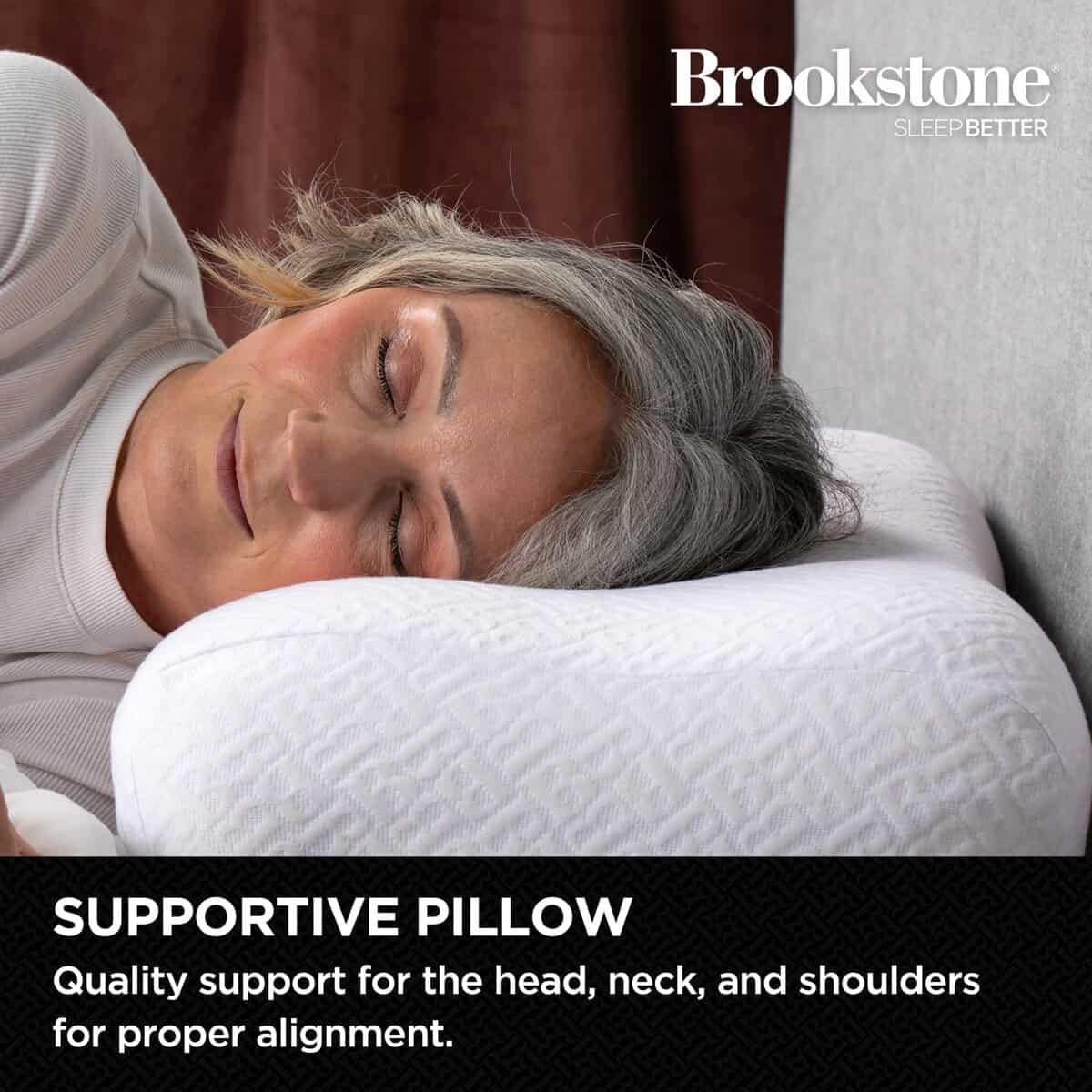 Almohada de espuma viscoelástica Brookstone - Almohadas de - Imagen 3