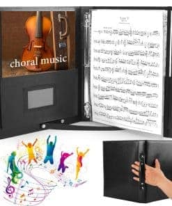 Porta partituras de música coral, Carpeta de partituras de