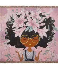 Manta de Lana Tejida Pardon My Fro Lily Rosa