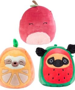 Squishmallows 10" & 8" Fruit Squad Pack de 3 Peluche -