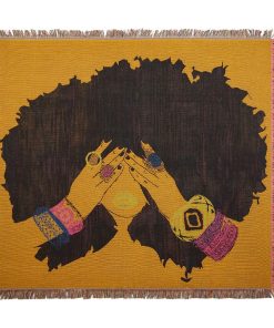 Manta Tejida Pardon My Fro Shanell Amarilla