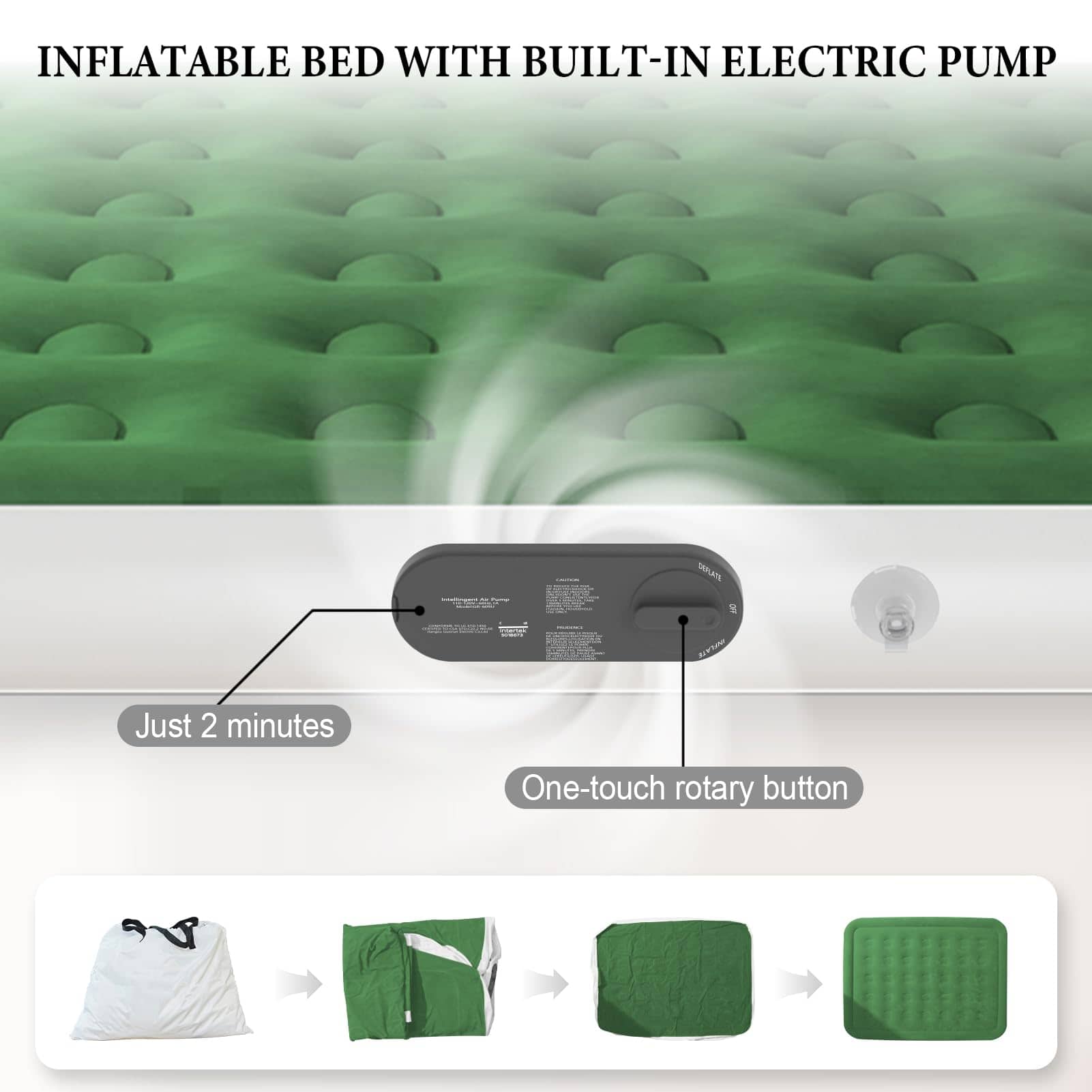 Colchón Inflable HikerSKY Queen con Bomba de Alta Capacidad - Imagen 5