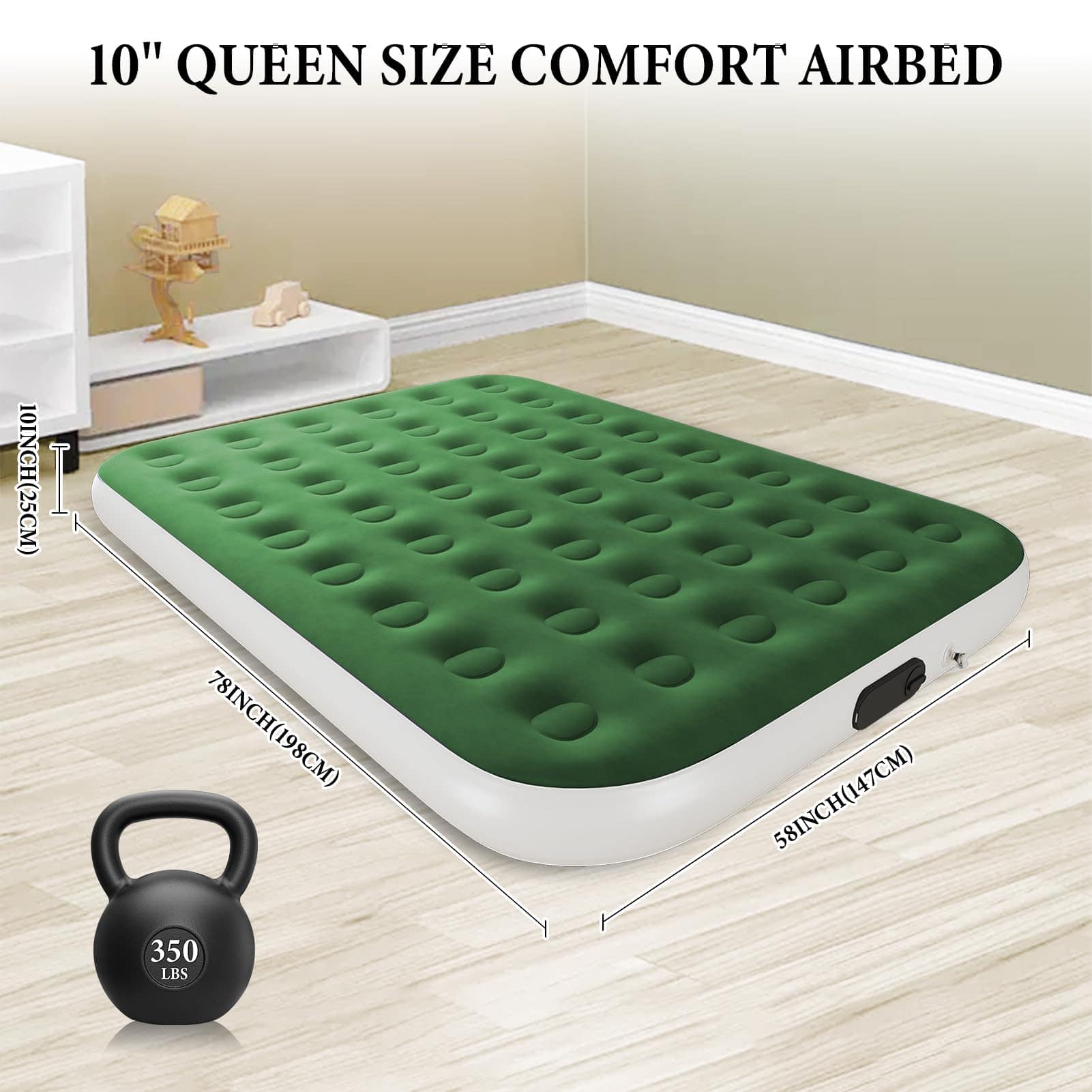 Colchón Inflable HikerSKY Queen con Bomba de Alta Capacidad - Imagen 3