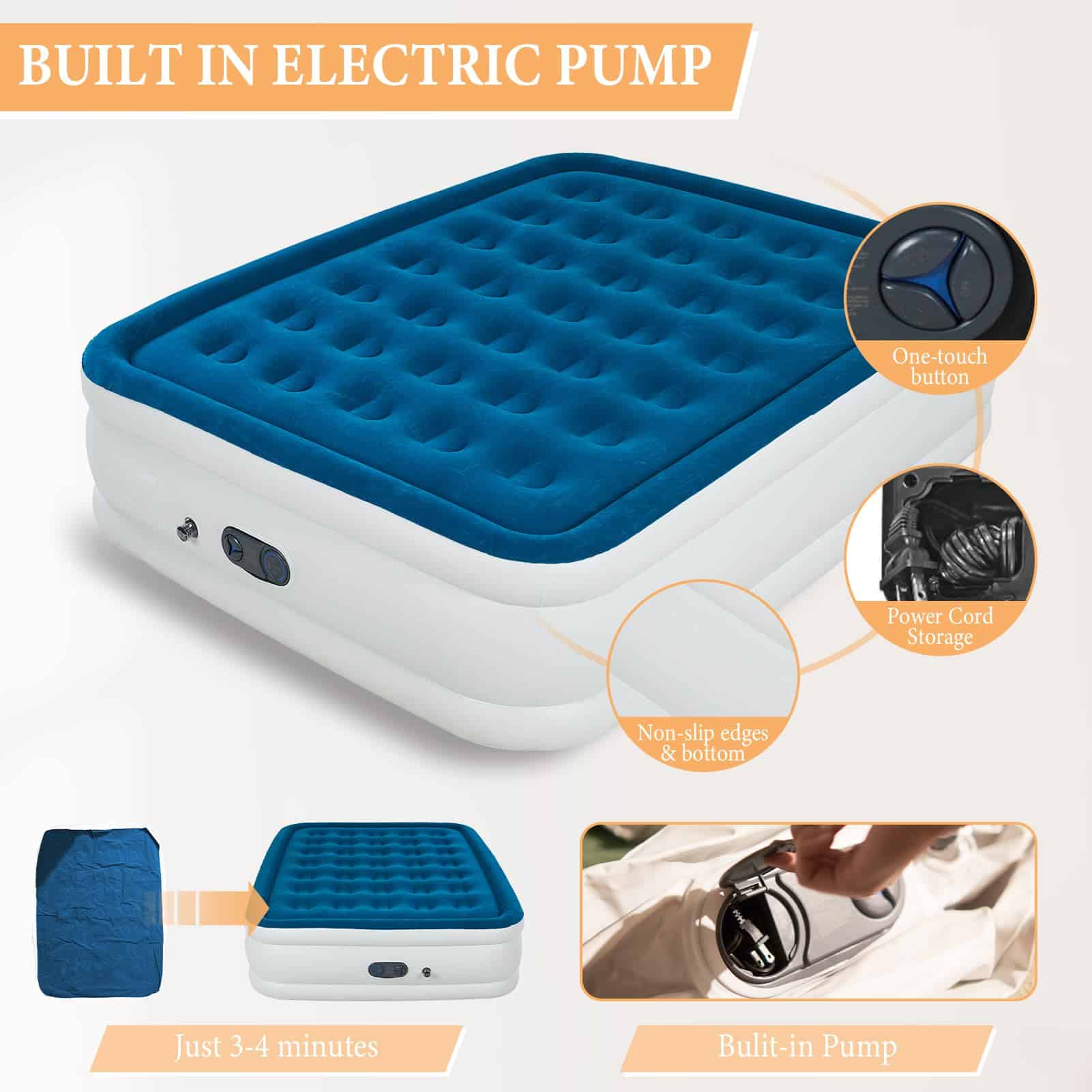 Colchon Inflable Queen HikerSKY con Bomba de Alta Capacidad - Imagen 4