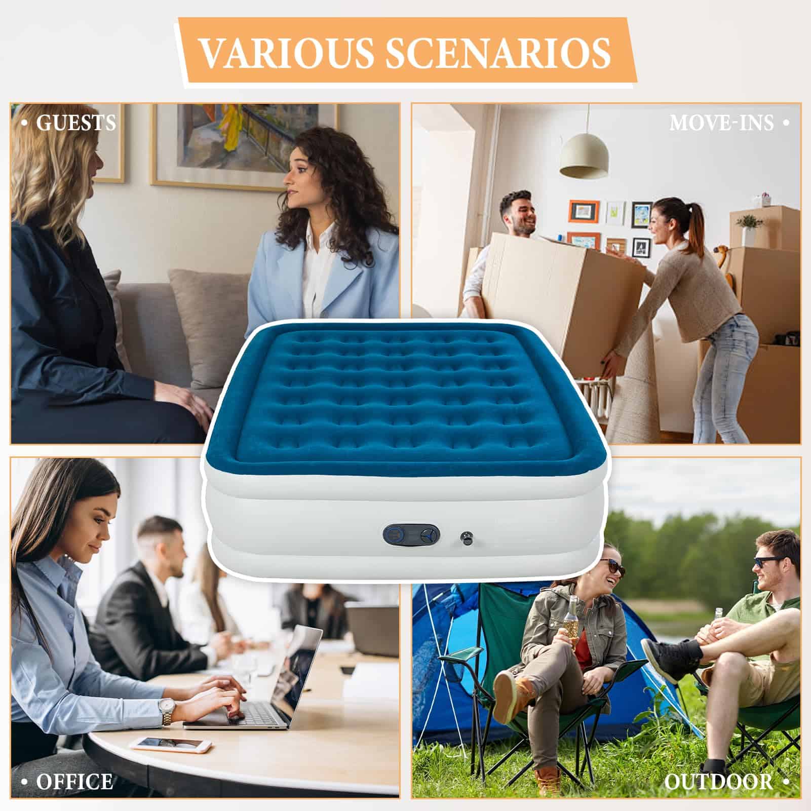 Colchon Inflable Queen HikerSKY con Bomba de Alta Capacidad - Imagen 7