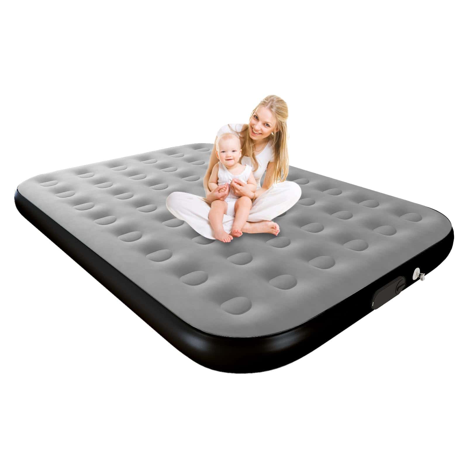 Colchón Inflable Queen HikerSKY con Bomba de -Grey