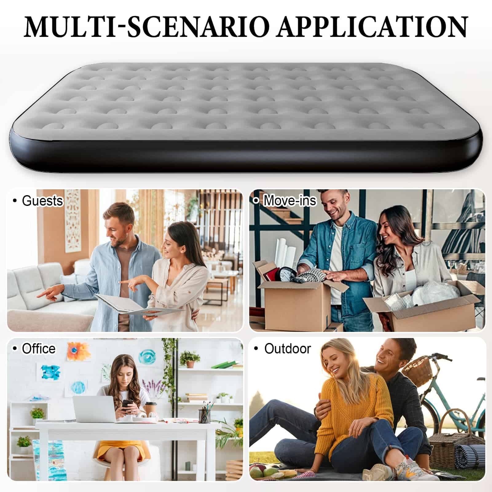 Colchón Inflable Queen HikerSKY con Bomba de -Grey - Imagen 8