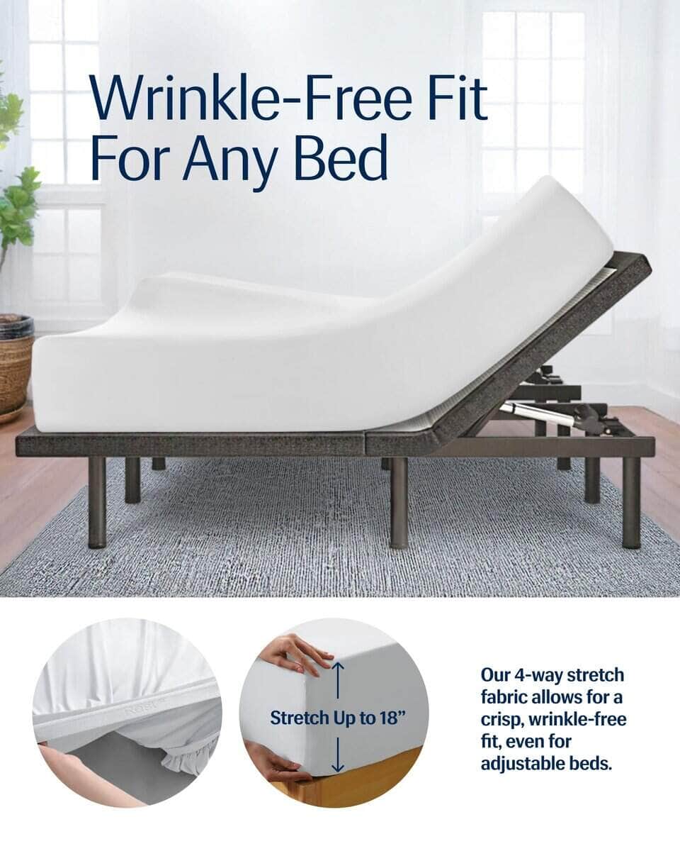 Juego de sábanas REST Evercool+ Starter, Queen, Blanco, - Imagen 6