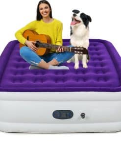 Colchón Inflable HikerSKY Queen con Bomba de -Púrpura