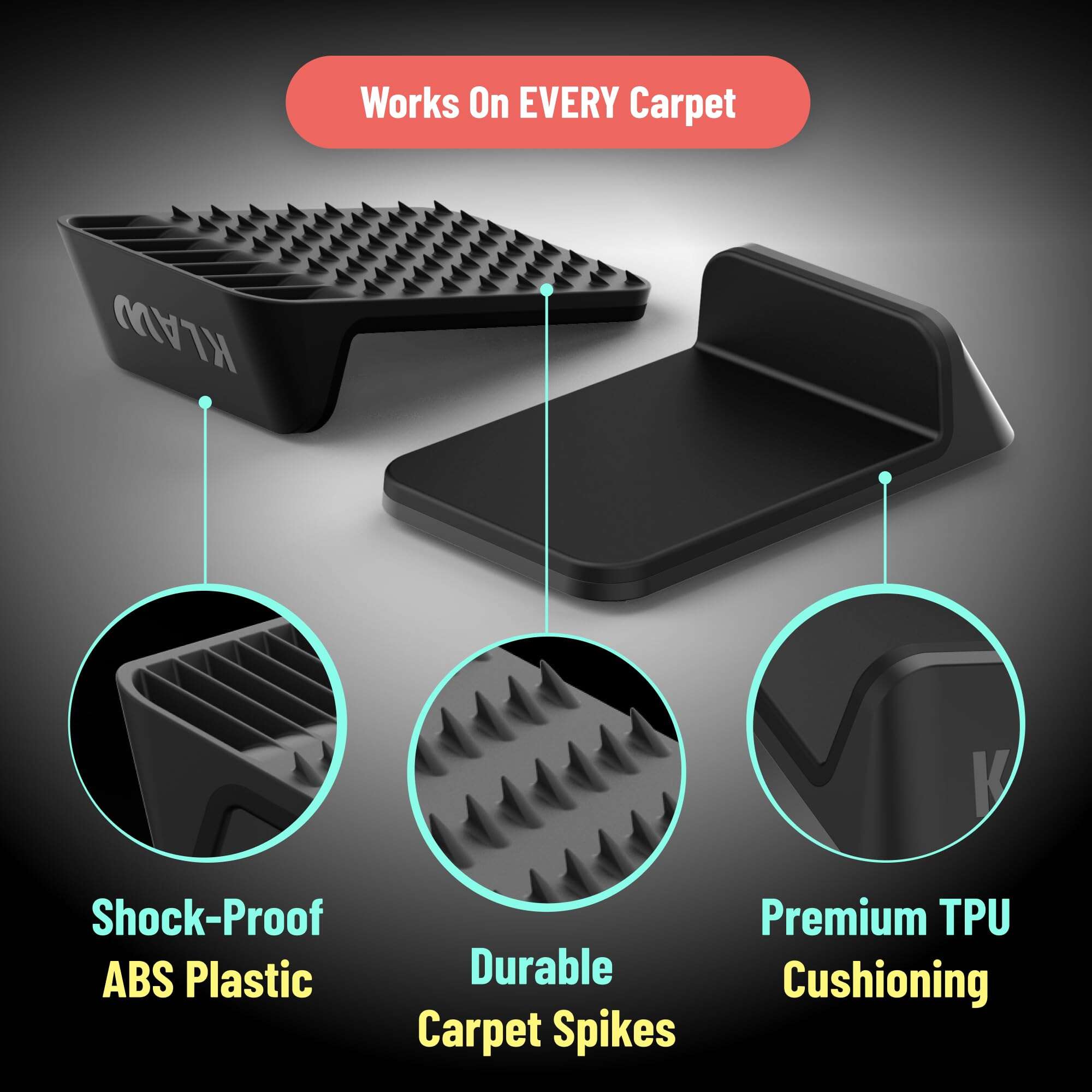 KLAW Bass Drum Rug Anchor - Detiene por completo el - Imagen 4