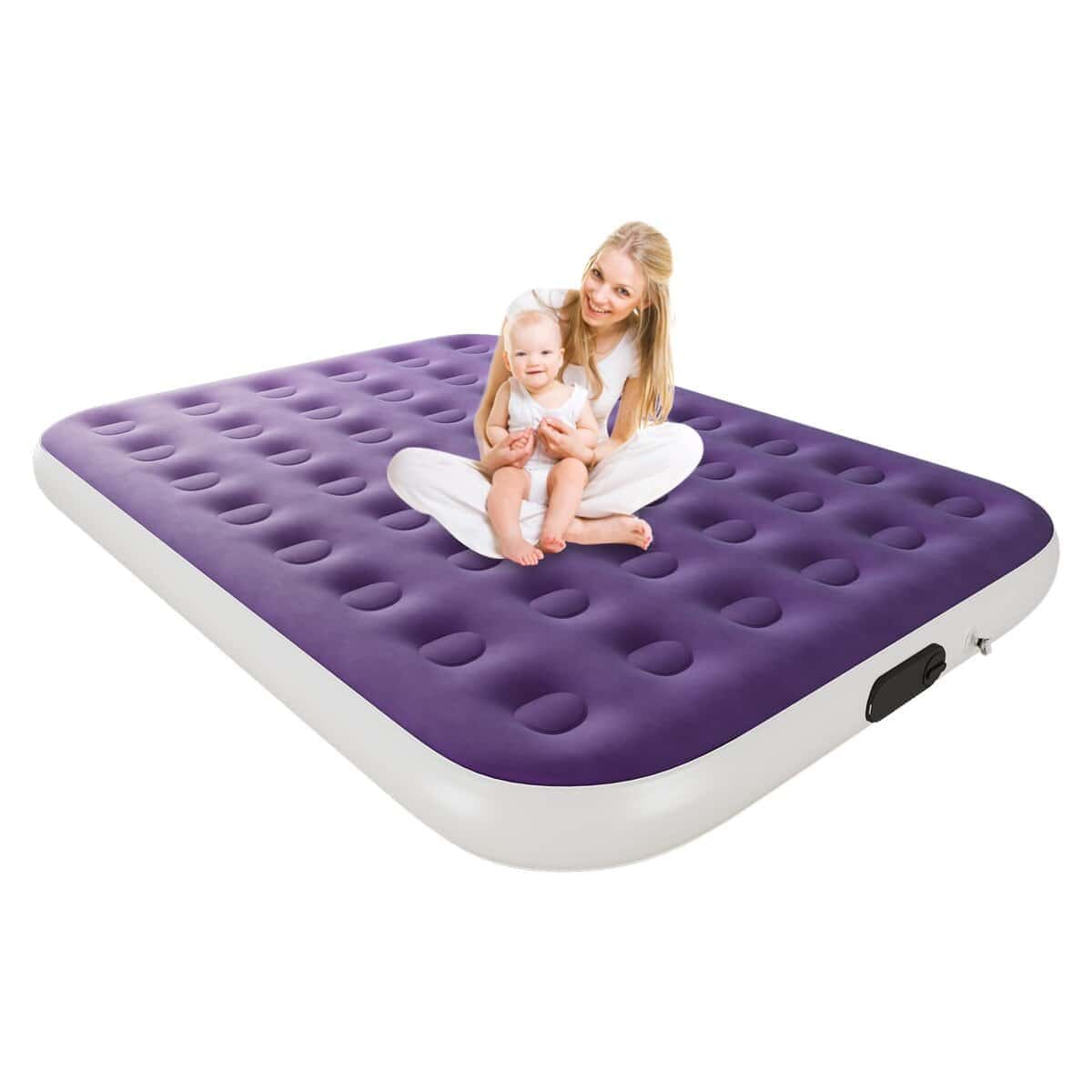 Colchón Inflable Queen HikerSKY con Bomba de -Morado