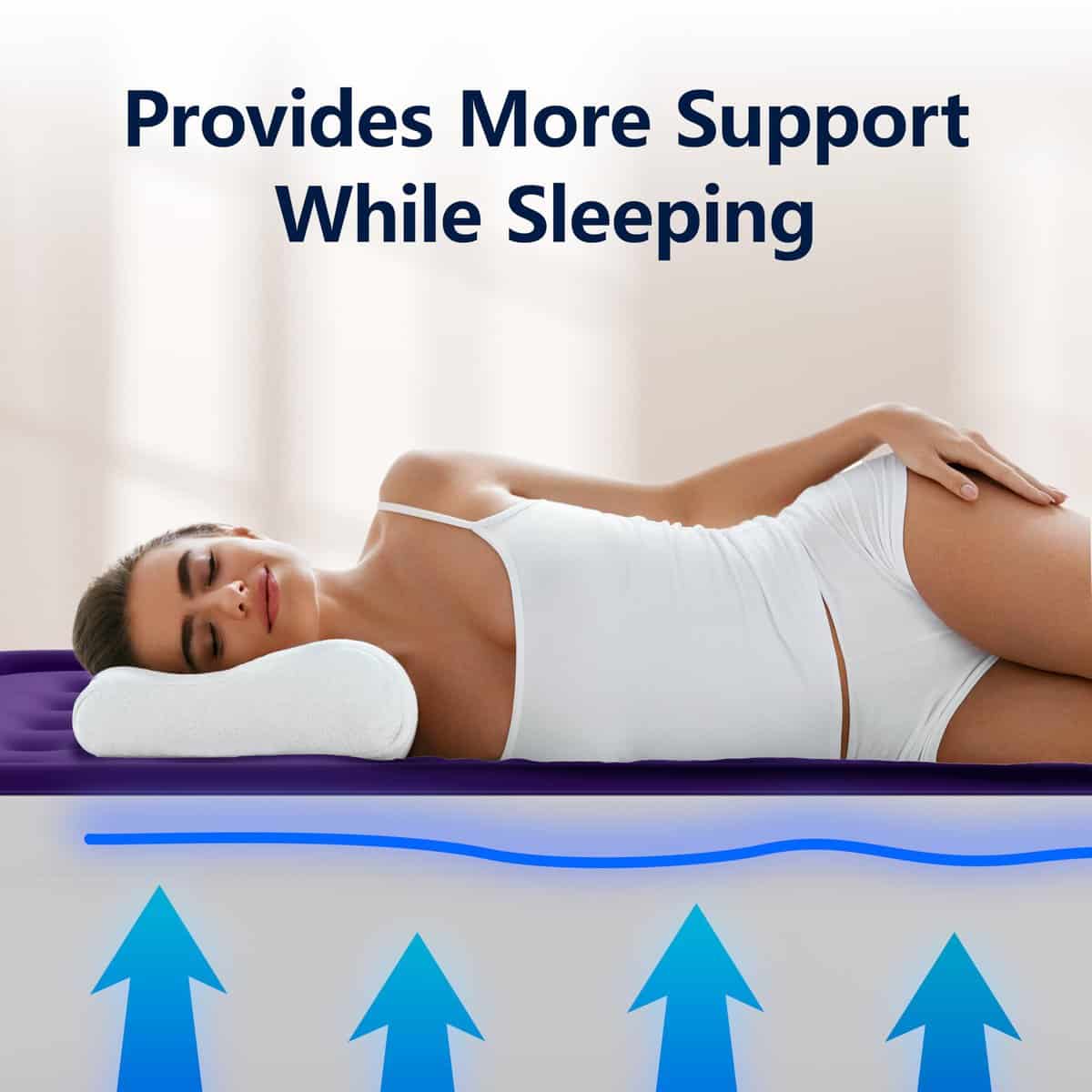 Colchón Inflable Queen HikerSKY con Bomba de -Morado - Imagen 9