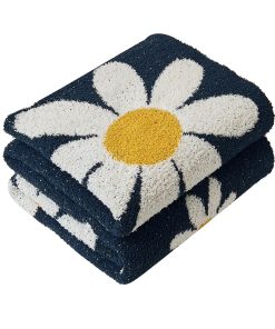 Manta de punto floral Flores Manta de tiro Microfibra Suave