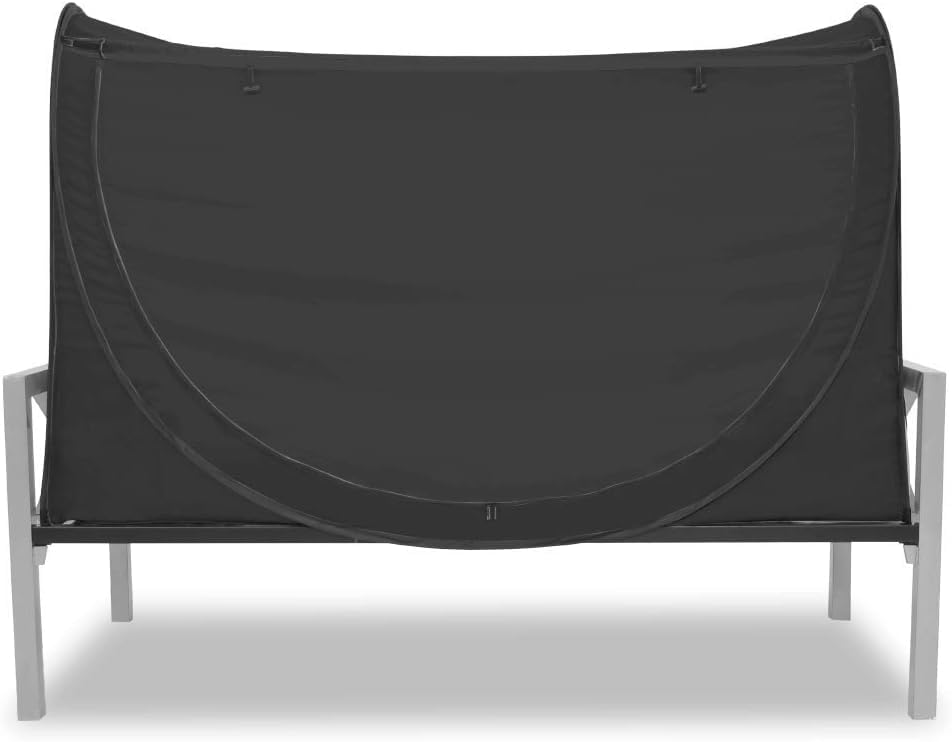 Privacy Pop up Eclipse Bed Tent Bed Drapes (Negro, Twin) - Imagen 6