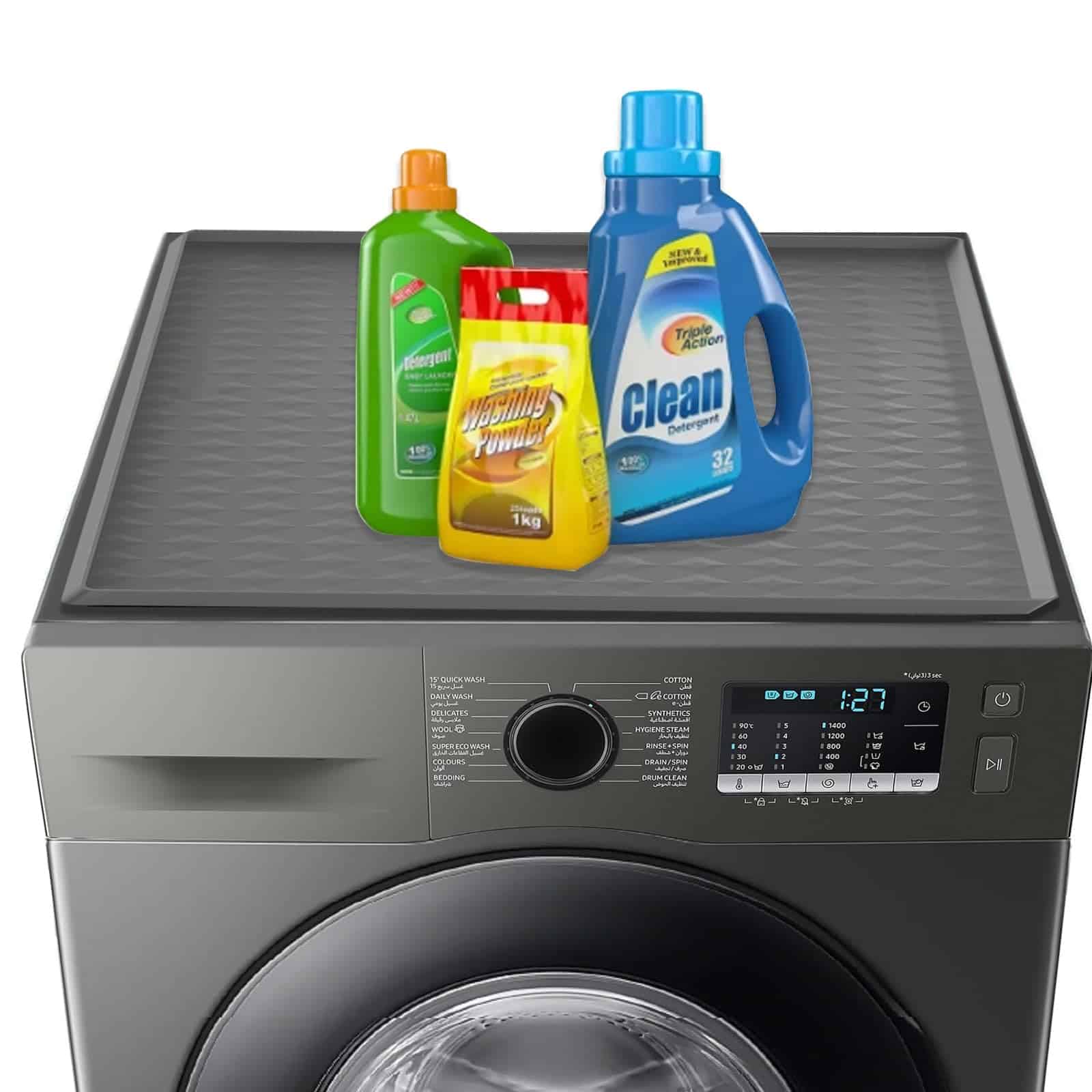 Tapete Protector de Silicona para Lavadora y Secadora,