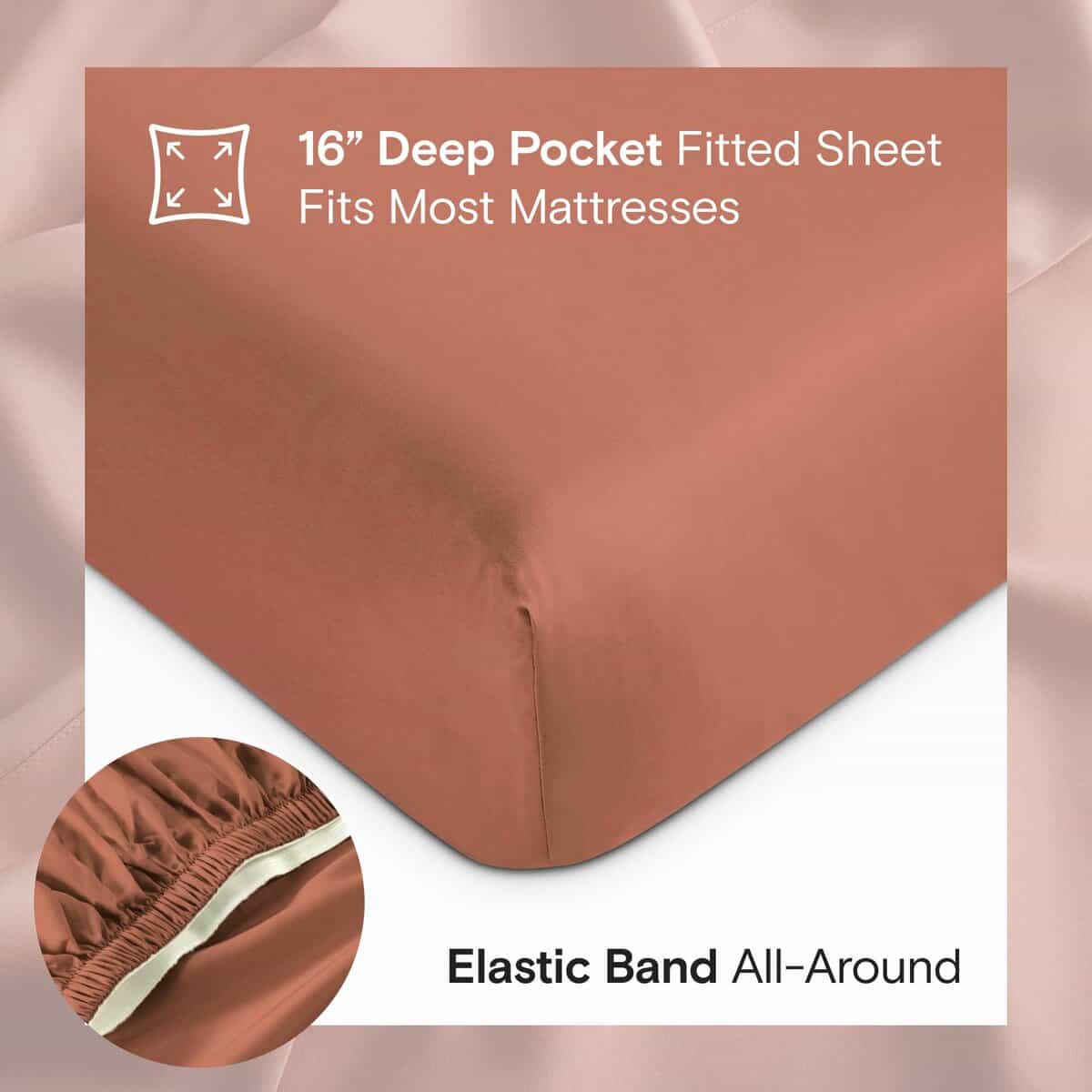 Juego de sábanas SIJO AiryWeight Tencel, -Arcilla - Imagen 5